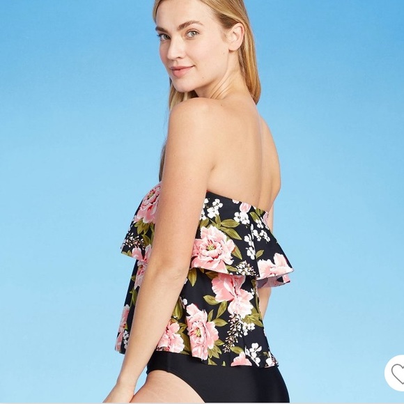 NWT Kona Sol Tiered Bandeau Tankini Top Small - Picture 2 of 8